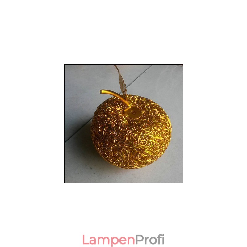 Kronleuchter aus gewebtem Aluminium mit sieben Kopflampen, Apfel