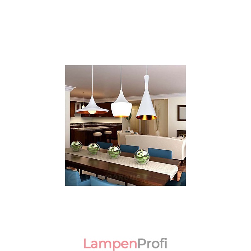 Pendelleuchte aus bemaltem Metall im Mini-Stil