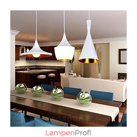 Pendelleuchte aus bemaltem Metall im Mini-Stil