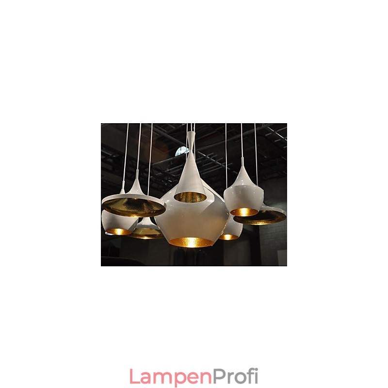 Pendelleuchte aus bemaltem Metall im Mini-Stil