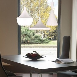 Pendelleuchte aus bemaltem Metall im Mini-Stil