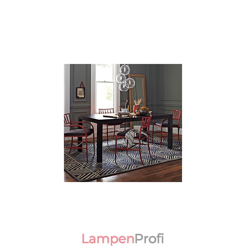 Traditionelle, klassische Pendelleuchte im Mini-Stil mit Gemälde