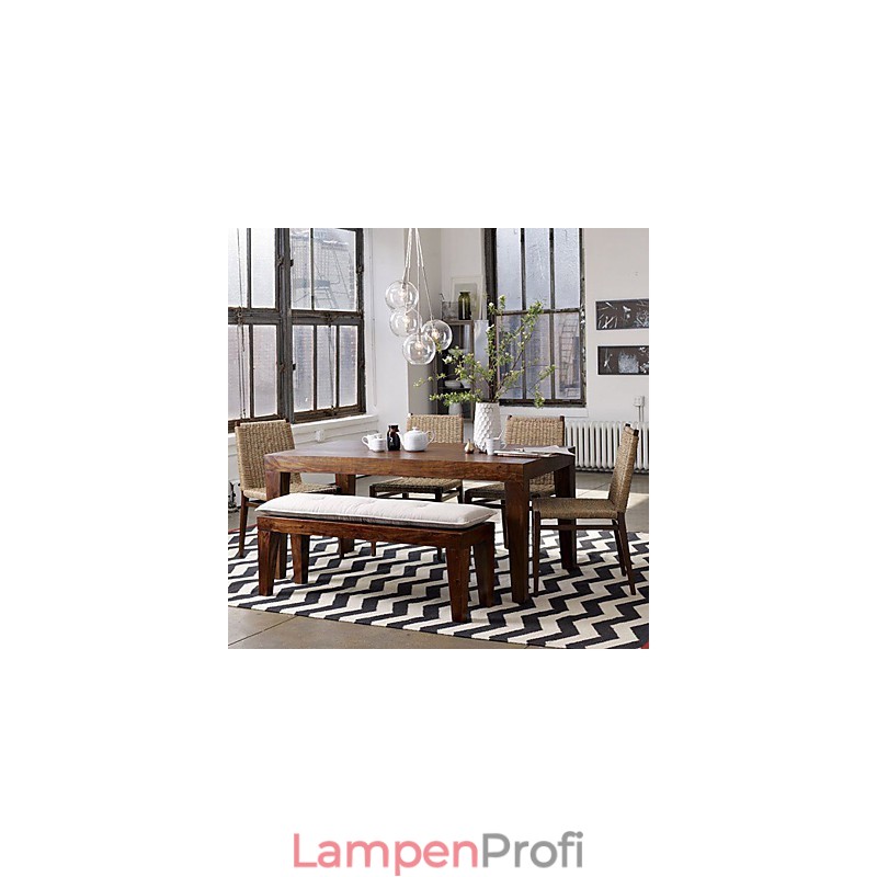 Traditionelle, klassische Pendelleuchte im Mini-Stil mit Gemälde