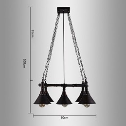 Retro Klassische Metall Decke Lichter Einfache Anhänger Lampen Cafe Anhänger Lampe