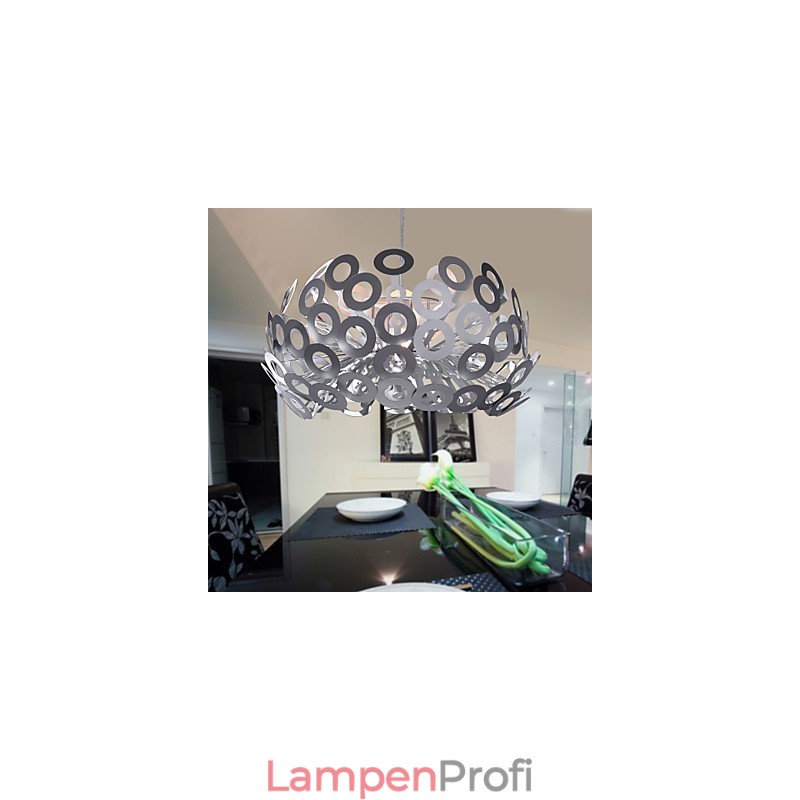 Moderne Pendelleuchte mit kreisförmigem Lampenschirm