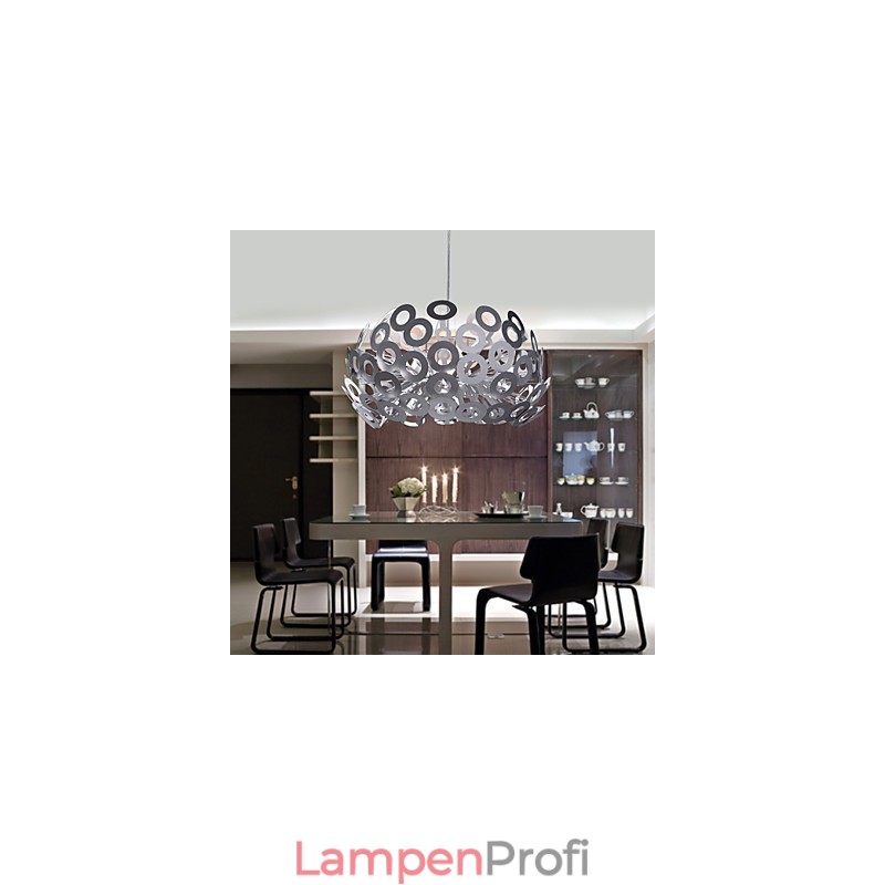 Moderne Pendelleuchte mit kreisförmigem Lampenschirm