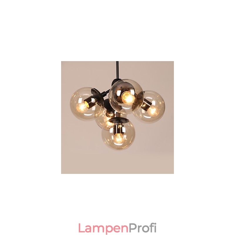 Kronleuchter 5 Lichter Glas Ball Lichter Retro Im Freien Garage Metall
