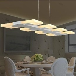 Moderne Pendelleuchte im zeitgenössischen Mini-Stil mit Gemälde