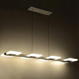 Moderne Pendelleuchte im zeitgenössischen Mini-Stil mit Gemälde