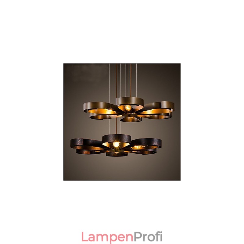 Amerikanische Country Iron Industrial Wind Flower Pendelleuchte