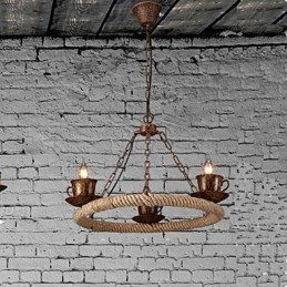 Keramikindustrie Wind Seil Kronleuchter RetroLron Kronleuchter Simple3