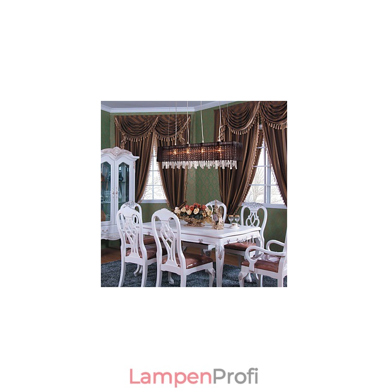 Moderne zeitgenössische Insel Kristall Andere Metall Pendelleuchte