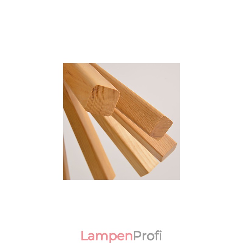 Retro Country Holz Bambus Pendelleuchte