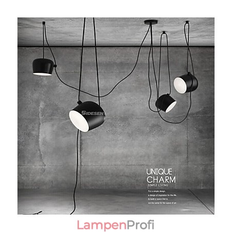 Moderne zeitgenössische Malerei Metall Pendelleuchte