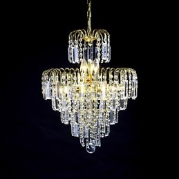 Luxus-Kronleuchter im europäischen Stil mit 6 Lichtern in Kronenform