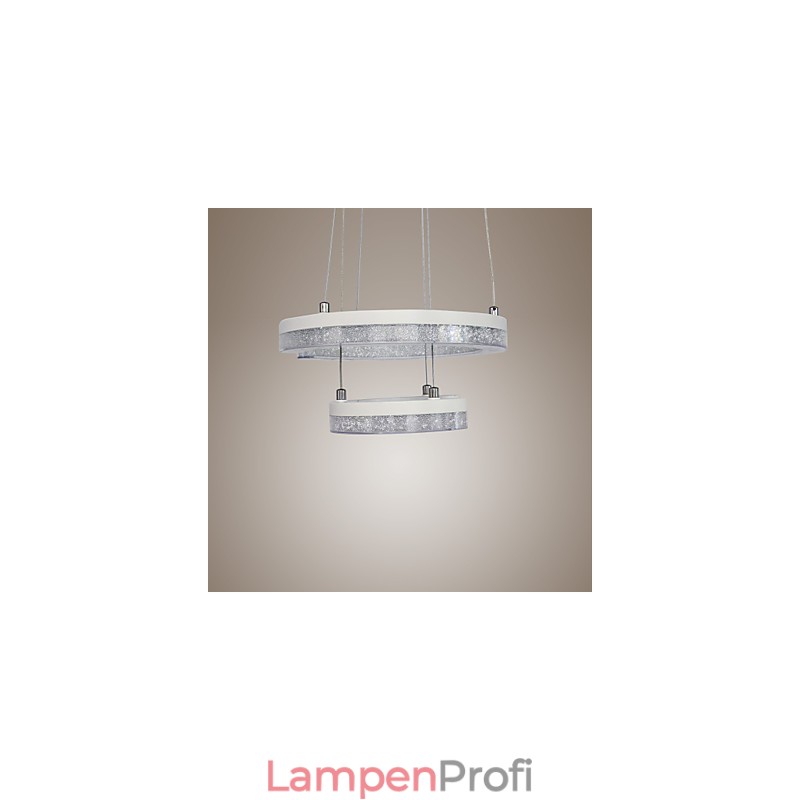 Kristall Pendelleuchte Der Buchstabe "C“ Form Moderne Lampe Zwei Ringe