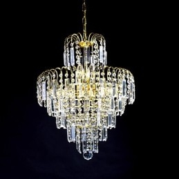 Luxus-Kronleuchter im europäischen Stil mit 6 Lichtern in Kronenform