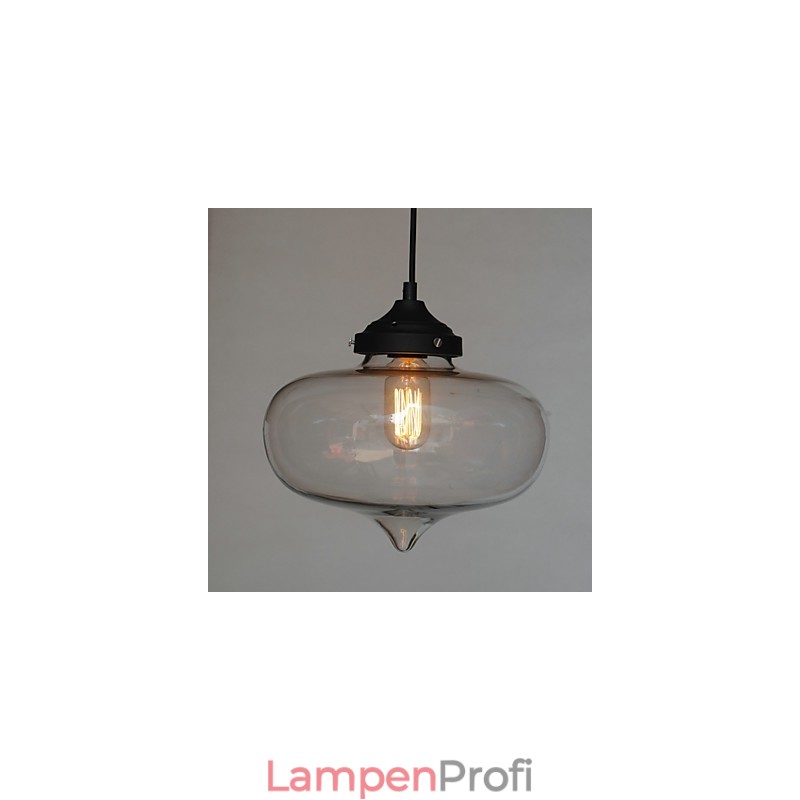 Bubble Design Pendelleuchte 1 Licht mit transparentem Schirm