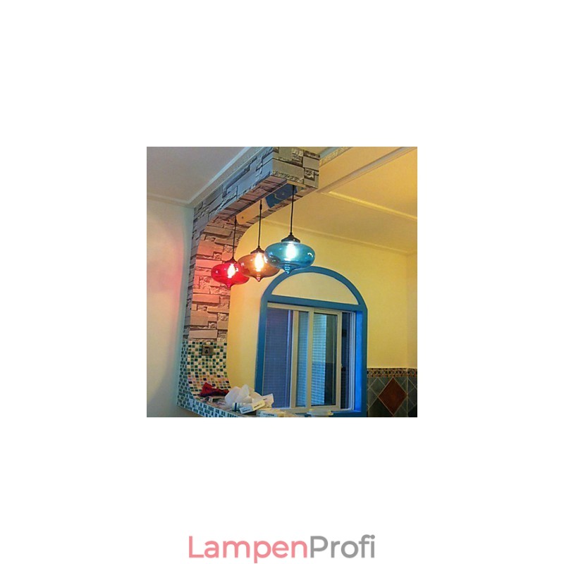 Bubble Design Pendelleuchte 1 Licht mit transparentem Schirm