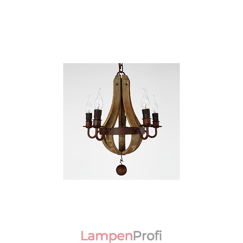 Vintage Mini-Stil Malerei Holz Bambus Kronleuchter