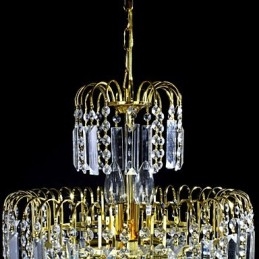 Luxus-Kronleuchter im europäischen Stil mit 6 Lichtern in Kronenform