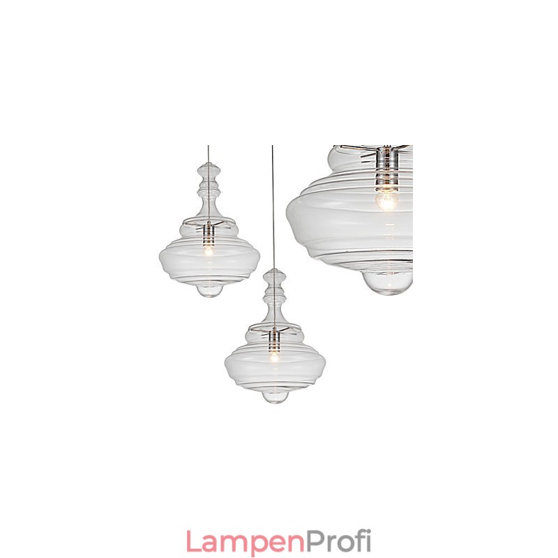 Künstlerische Pendelleuchte 1 Licht Moderne EinfachheitFarbloses Klarglas