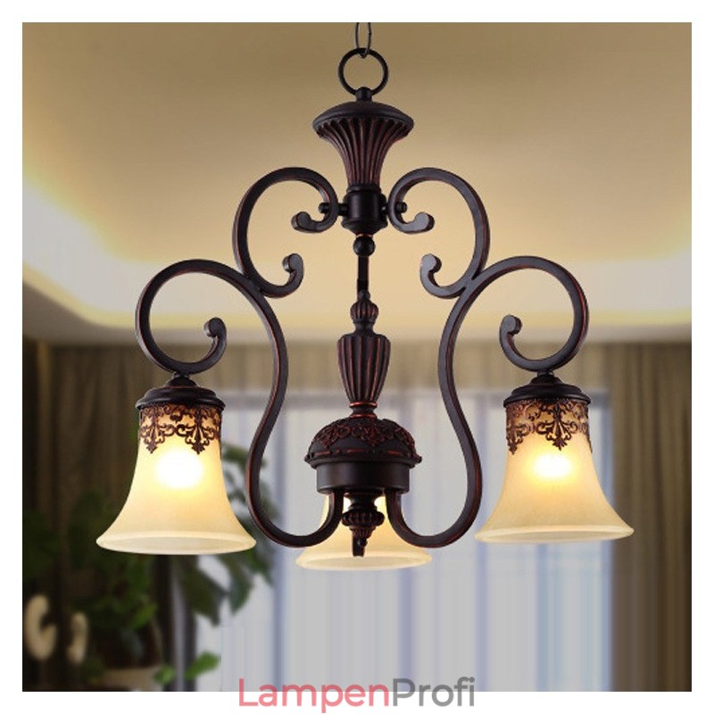 Vintage Country Island Malerei Metall Kronleuchter Deckenleuchte