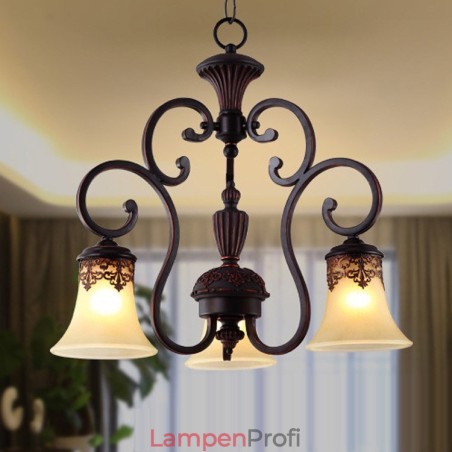 Vintage Country Island Malerei Metall Kronleuchter Deckenleuchte