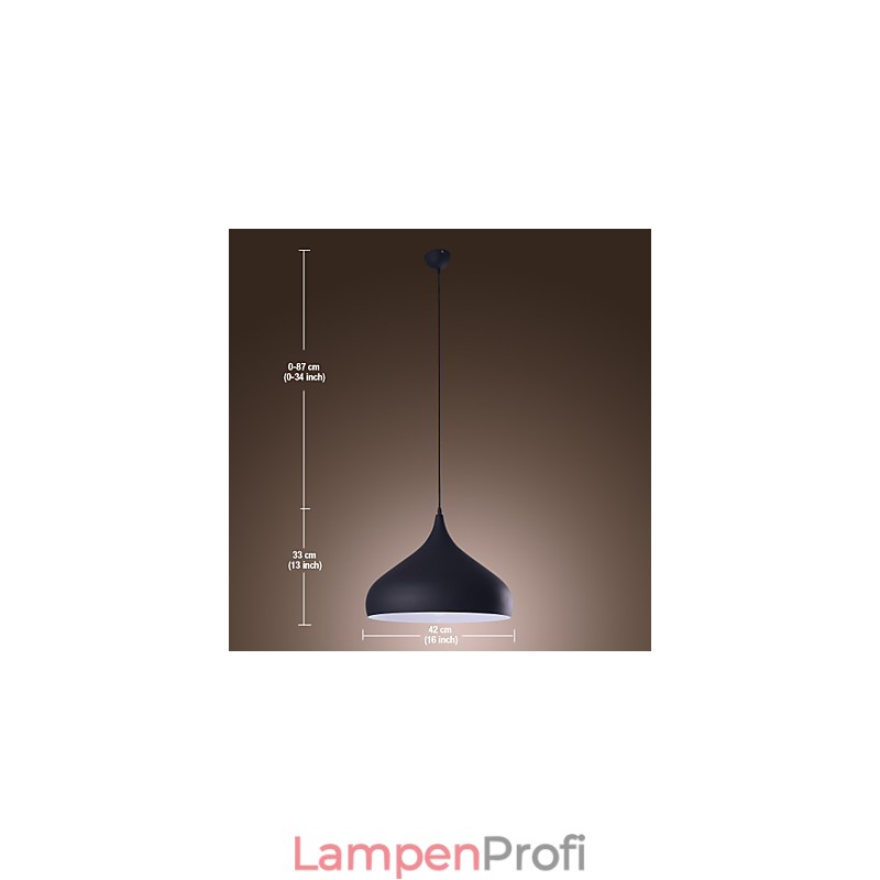 Moderne zeitgenössische Retro-Schüssel Mini-Stil Malerei Pendelleuchte