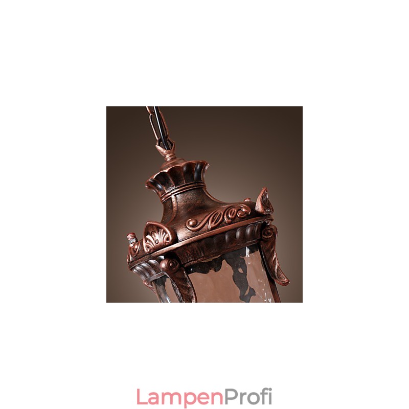 Antik inspirierte Pendelleuchte mit 1 Licht