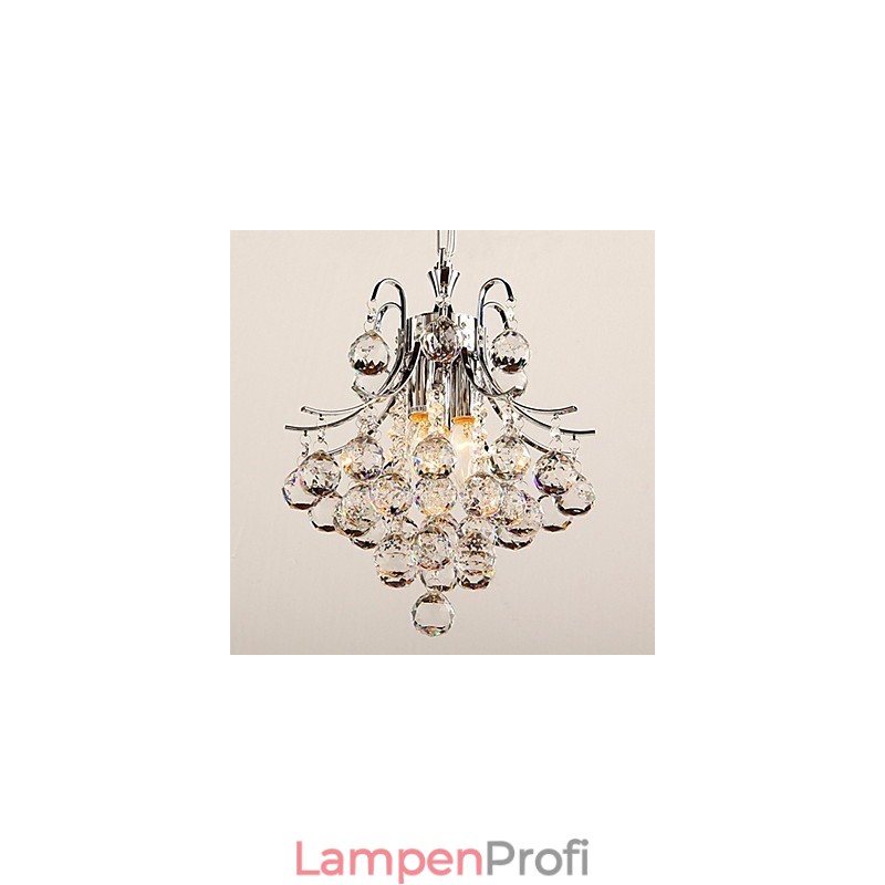 Moderne zeitgenössische Kristall Chrom Kronleuchter Pendelleuchte