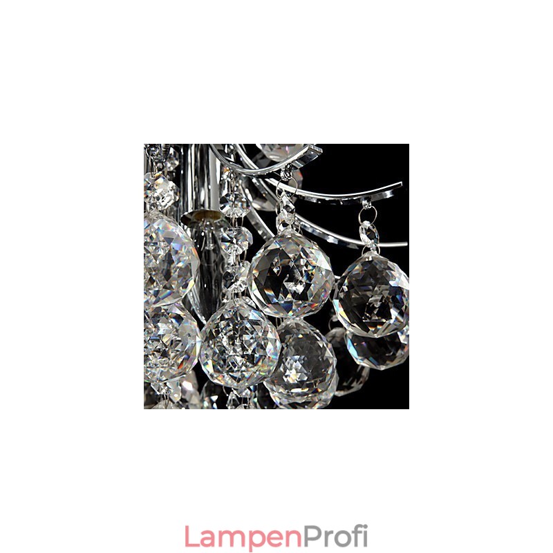 Moderne zeitgenössische Kristall Chrom Kronleuchter Pendelleuchte