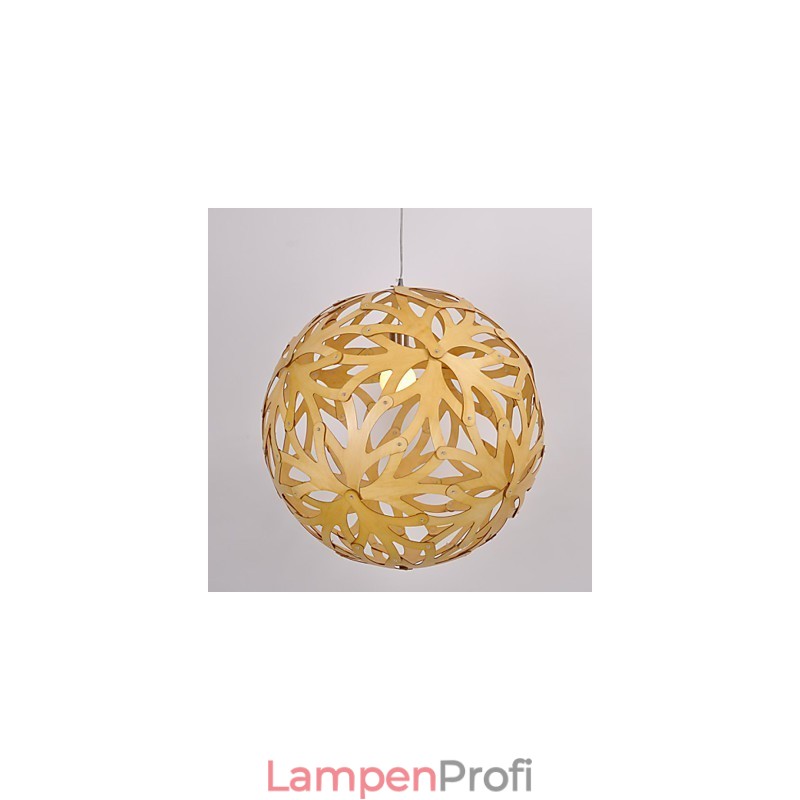 Retro Country Holz Bambus Pendelleuchte