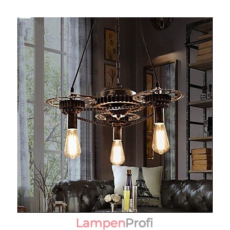 VintageLron Kronleuchter Industrieller Kronleuchter mit Windrad VintageLron Kronleuchter Industrieller Kronleuchter mit Windrad