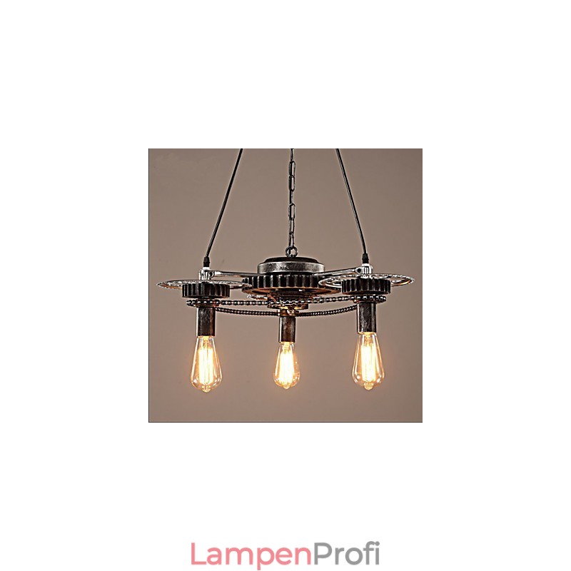 VintageLron Kronleuchter Industrieller Kronleuchter mit Windrad