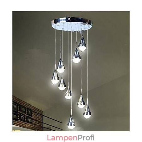 Lampen und Laternen Treppenstufen-Deckenleuchte mit 9 Köpfen