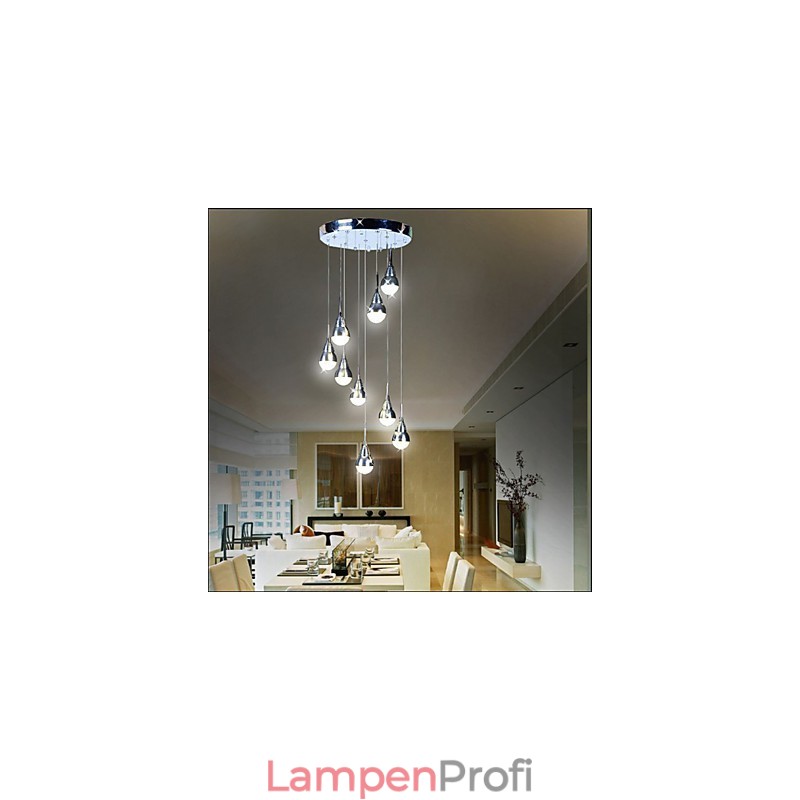 Lampen und Laternen Treppenstufen-Deckenleuchte mit 9 Köpfen