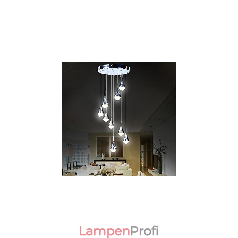 Lampen und Laternen Treppenstufen-Deckenleuchte mit 9 Köpfen