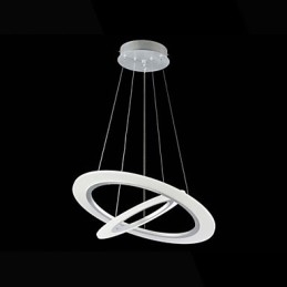 Acryl Pendelleuchte Deckenleuchter Kronleuchter Lampen Leuchten mit 2 Ringen