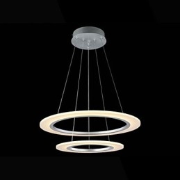 Acryl Pendelleuchte Deckenleuchter Kronleuchter Lampen Leuchten mit 2 Ringen