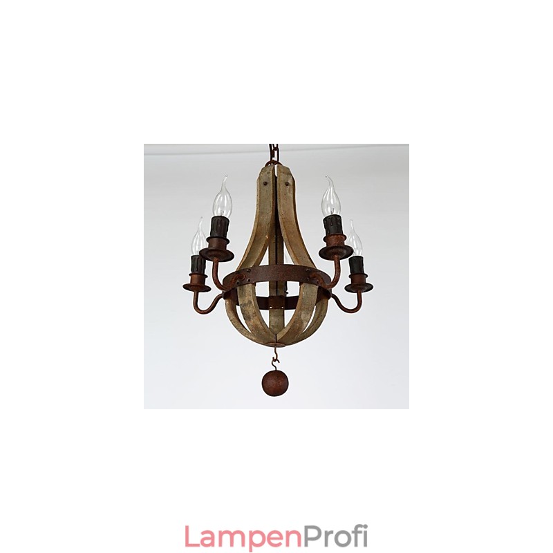 Vintage Mini-Stil Malerei Holz Bambus Kronleuchter