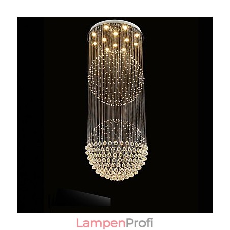 Pendelleuchte Moderner Kristall-Kronleuchter 12 Lichter Silber Canpoy Klare Kristallkugel Deckenleuchten Pendelleuchte Moderner Kristall-Kronleuchter 12 Lichter Silber Canpoy Klare Kristallkugel Deckenleuchten