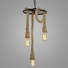 Pendelleuchte aus galvanisiertem Metall im Retro-Ministil