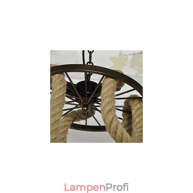 Pendelleuchte aus galvanisiertem Metall im Retro-Ministil