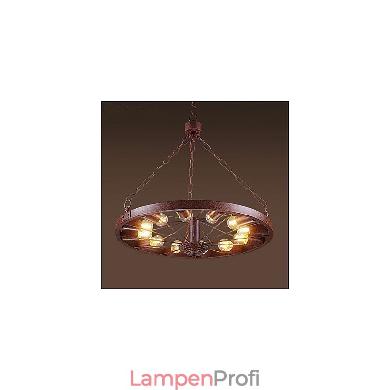 Retro-Rad-Anhänger, um die alte industrielle Hängelampe zu machen