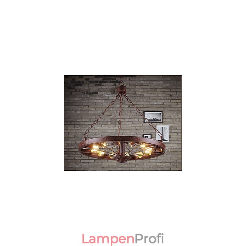 Retro-Rad-Anhänger, um die alte industrielle Hängelampe zu machen