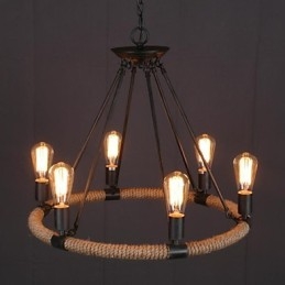 Pendelleuchte aus bemaltem Metall im Landhausstil im Mini-Stil