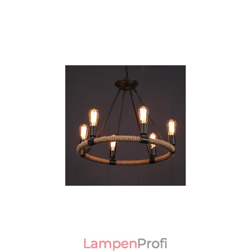 Pendelleuchte aus bemaltem Metall im Landhausstil im Mini-Stil