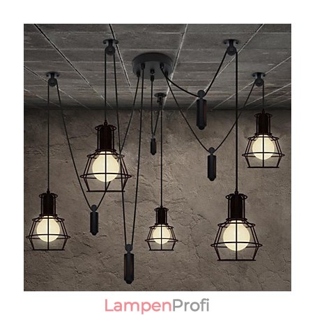 5 Köpfe Kronleuchter Rustikale Lodge Vintage Retro Country Metall 5 Köpfe Kronleuchter Rustikale Lodge Vintage Retro Country Metall