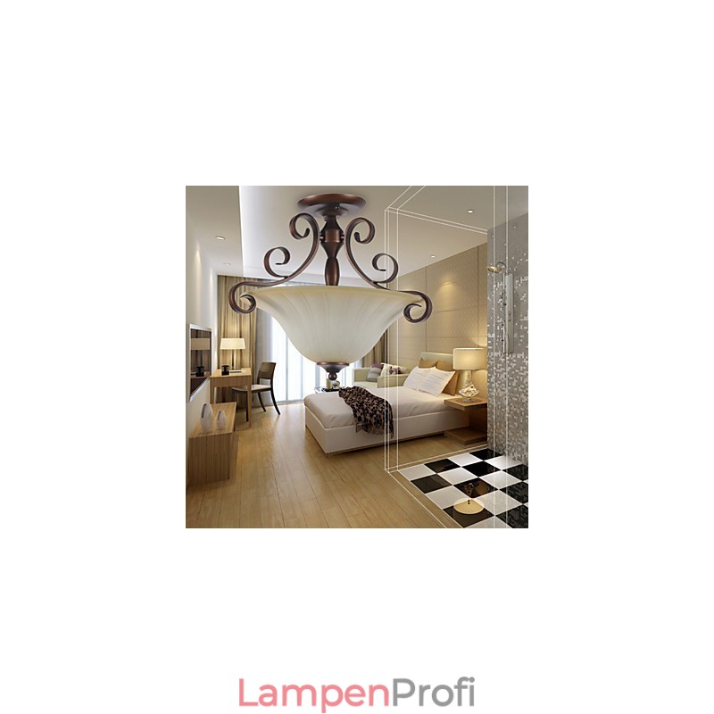 5 Vintage Mini Stil Malerei Metall Pendelleuchte